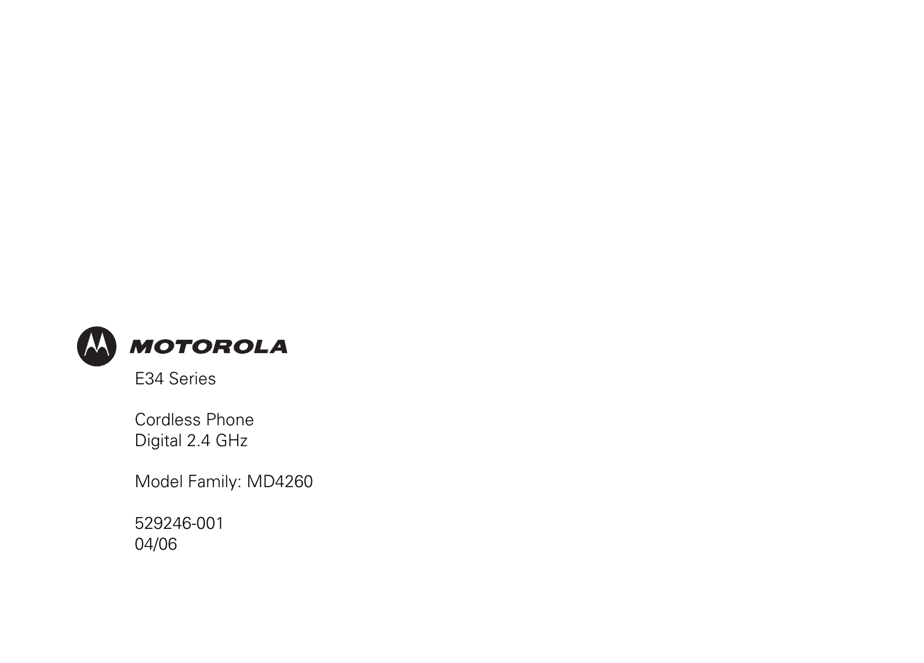 Motorola MD4260 User Manual | Page 48 / 48