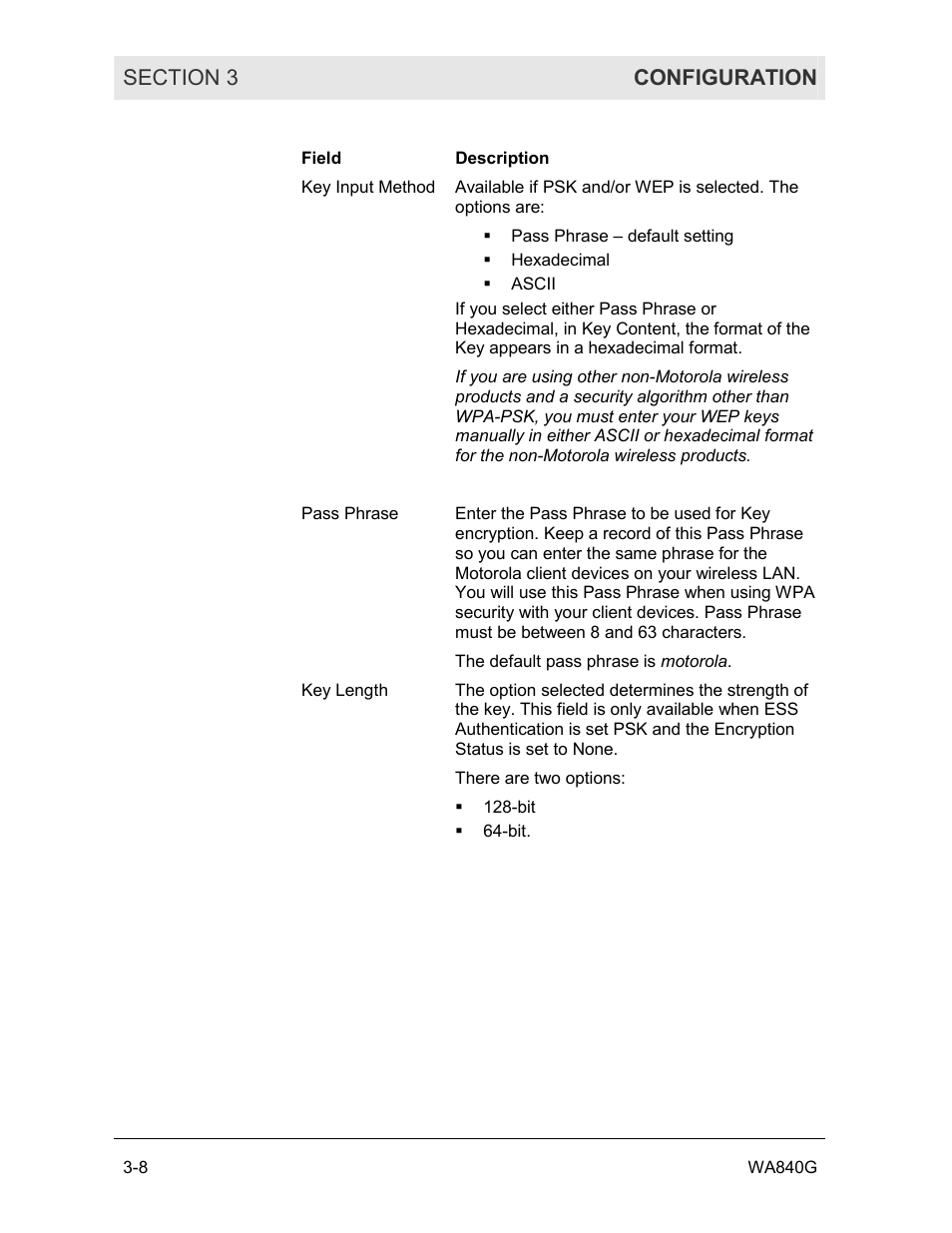 Motorola WA840G User Manual | Page 45 / 77