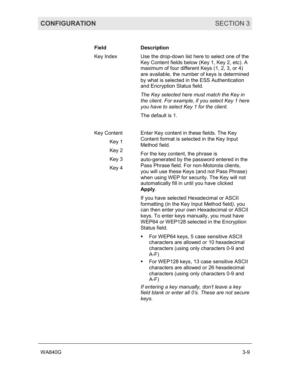 Motorola WA840G User Manual | Page 46 / 77