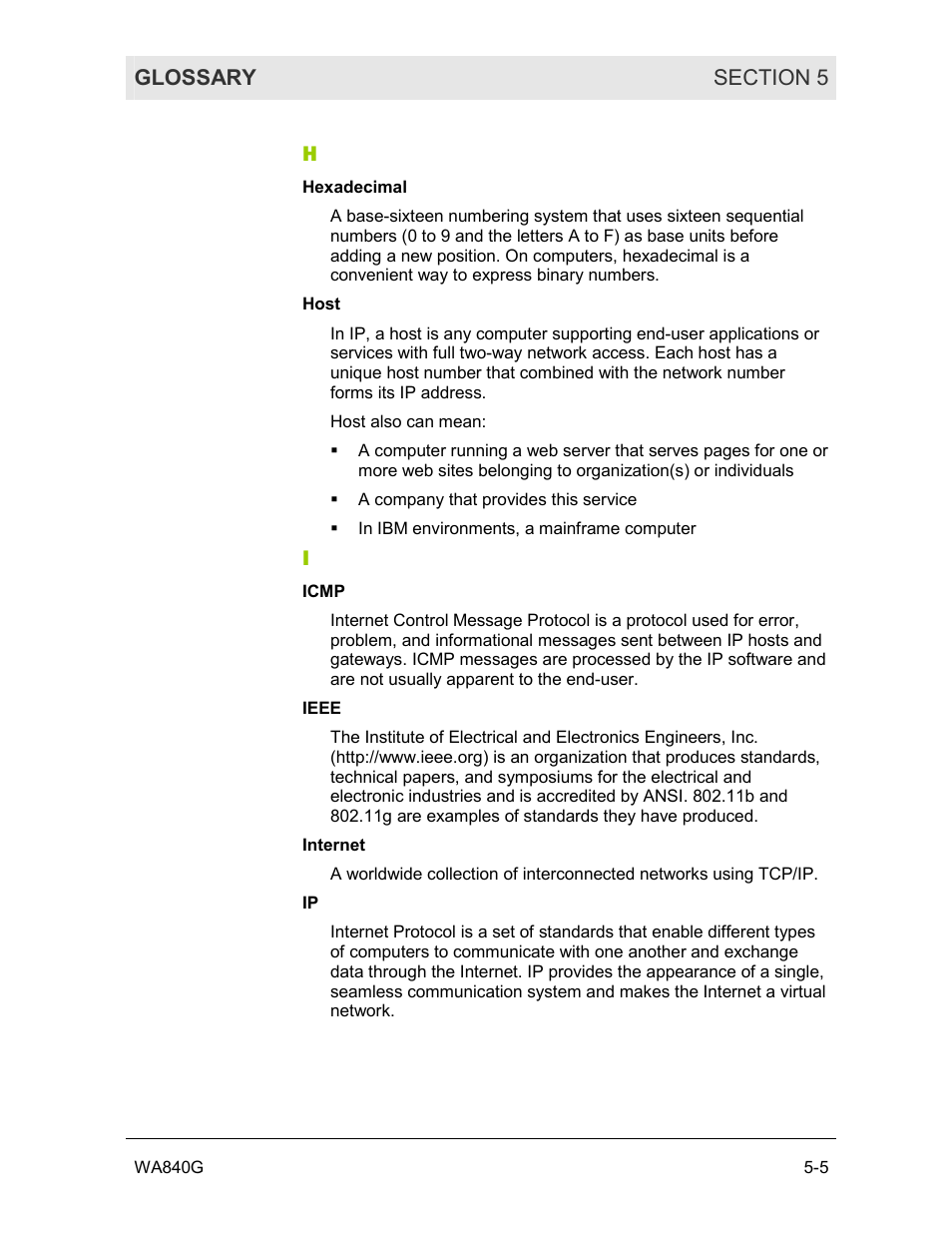 Motorola WA840G User Manual | Page 69 / 77