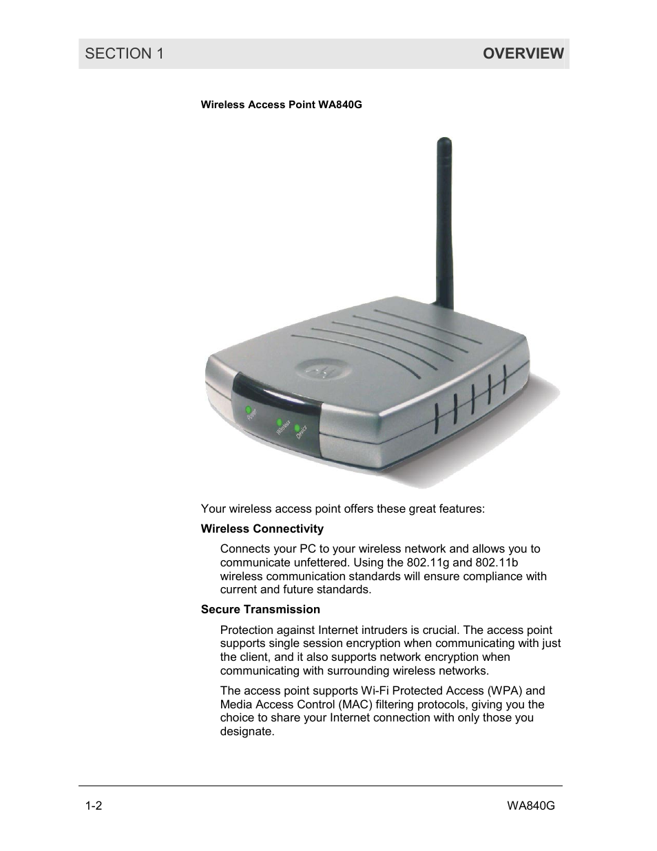 Motorola WA840G User Manual | Page 7 / 77