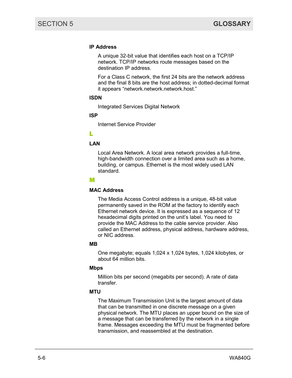 Motorola WA840G User Manual | Page 70 / 77