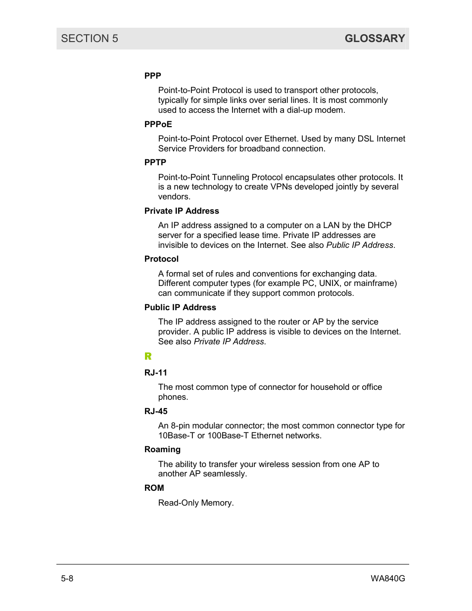Motorola WA840G User Manual | Page 72 / 77