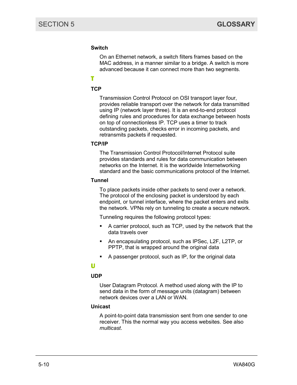 Motorola WA840G User Manual | Page 74 / 77