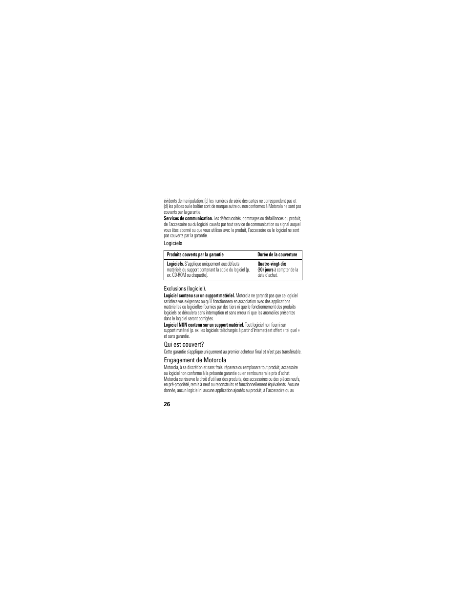 Motorola H720 User Manual | Page 90 / 100