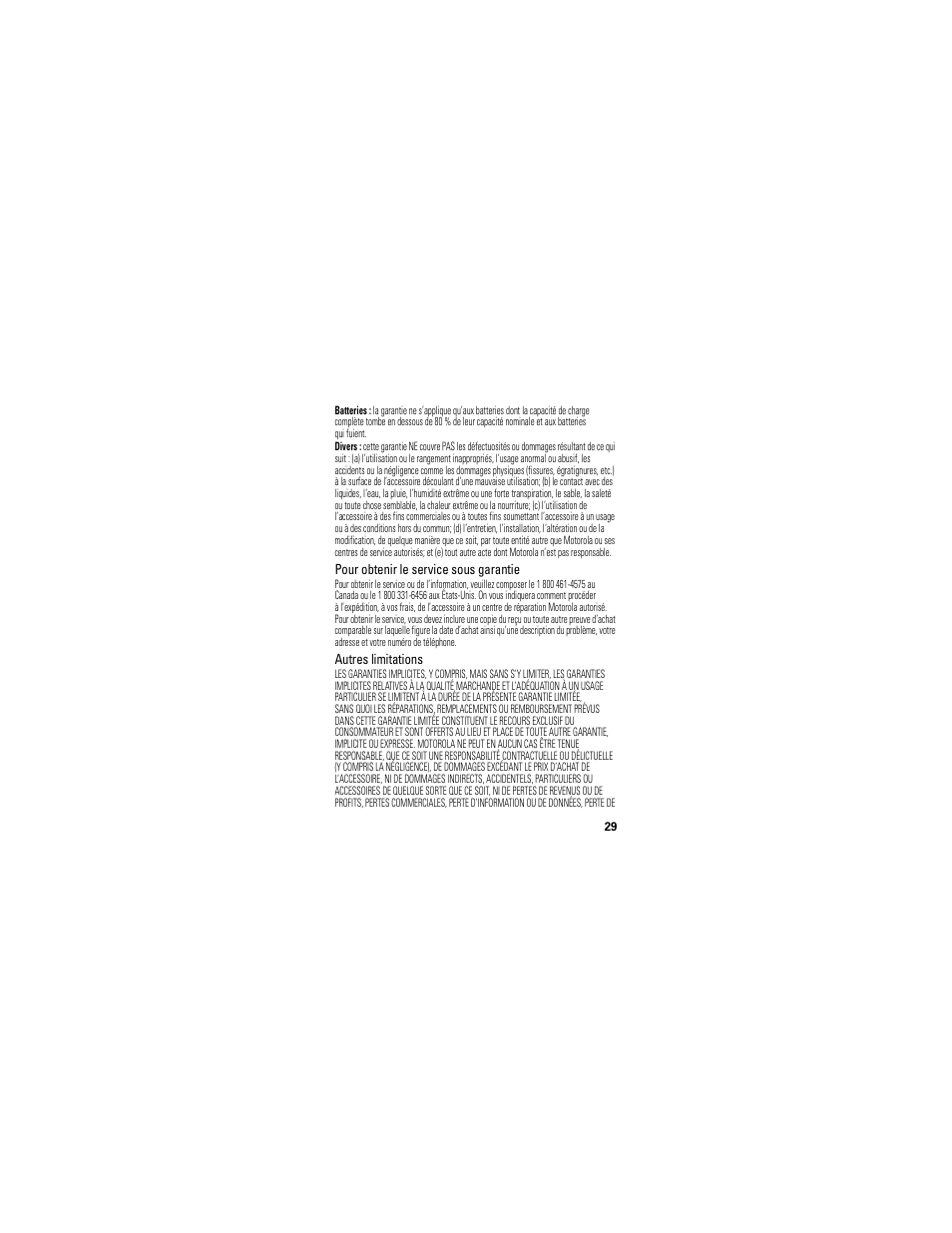 Motorola H720 User Manual | Page 93 / 100