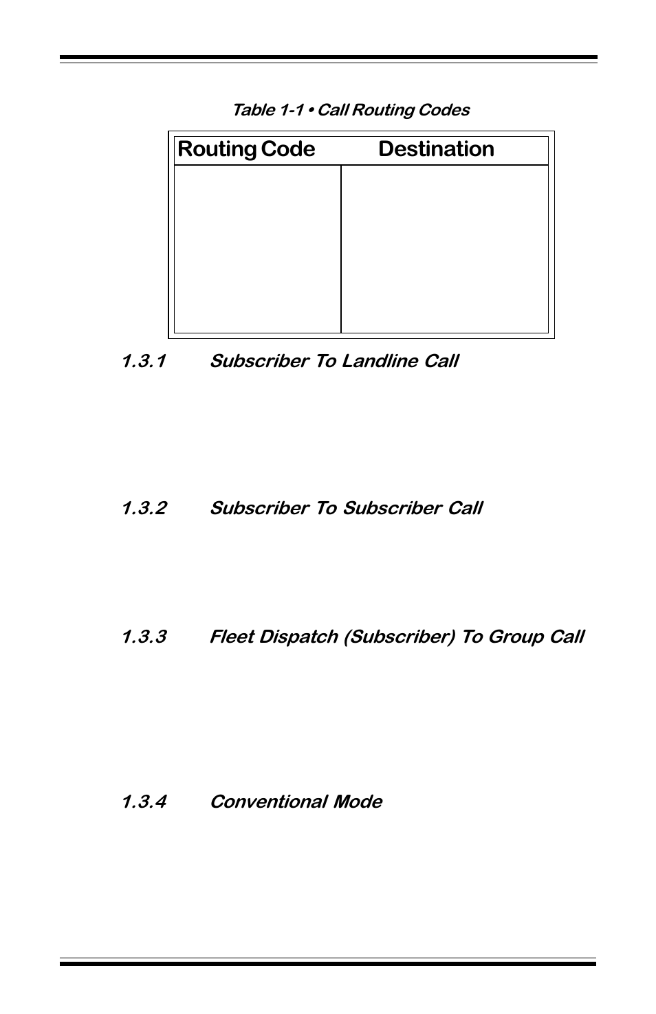 1 • operation, Routing code destination | Motorola GP68 User Manual | Page 11 / 44