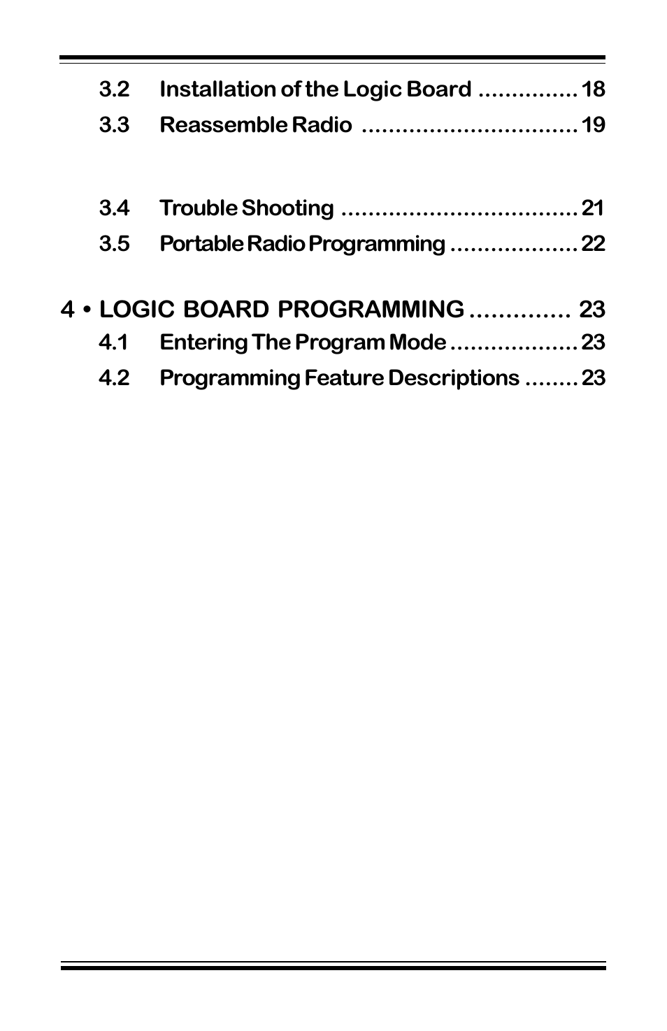 4  logic board programming | Motorola GP68 User Manual | Page 4 / 44