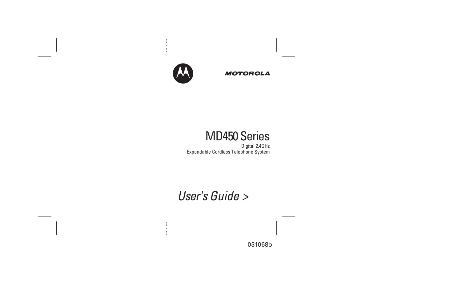 User's guide > md450 series | Motorola MD480 User Manual | Page 2 / 64