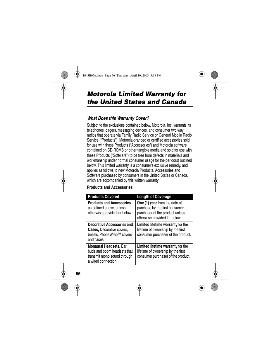 Motorola MD480 User Manual | Page 58 / 64
