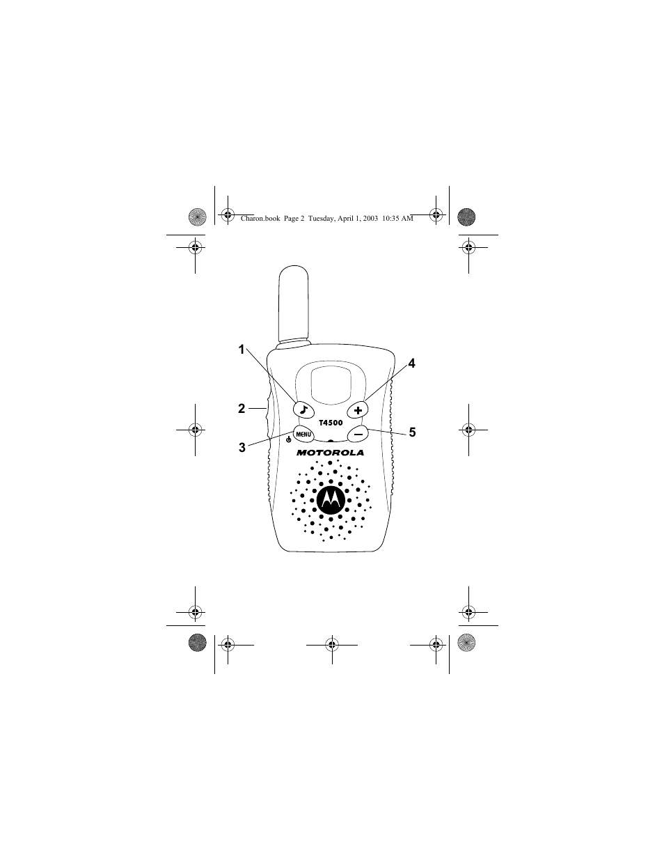 Finding the controls | Motorola T4500 User Manual | Page 3 / 20