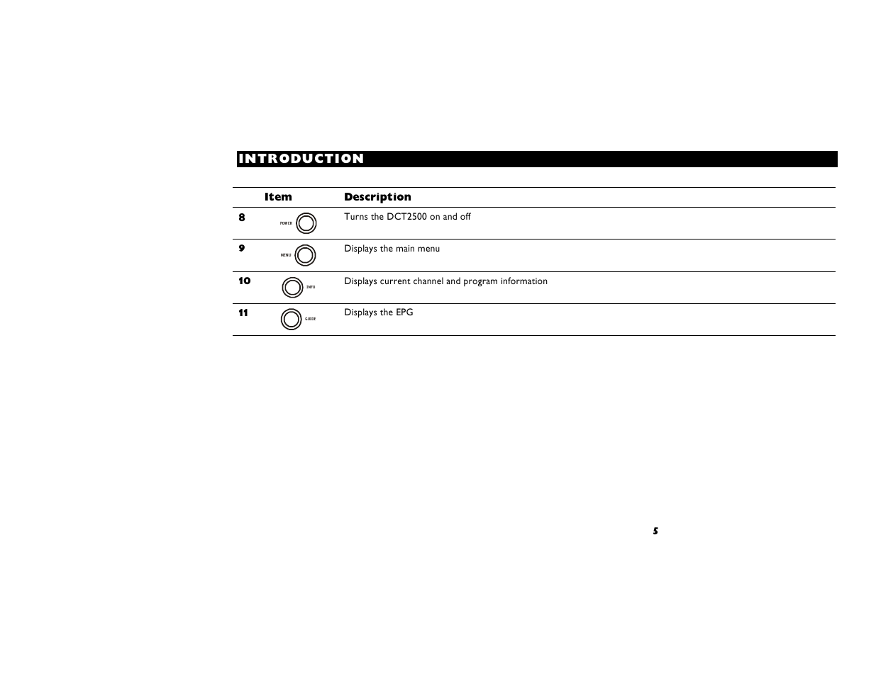 Motorola DIGITAL CABLE RECEIVER DCT2500 User Manual | Page 11 / 37