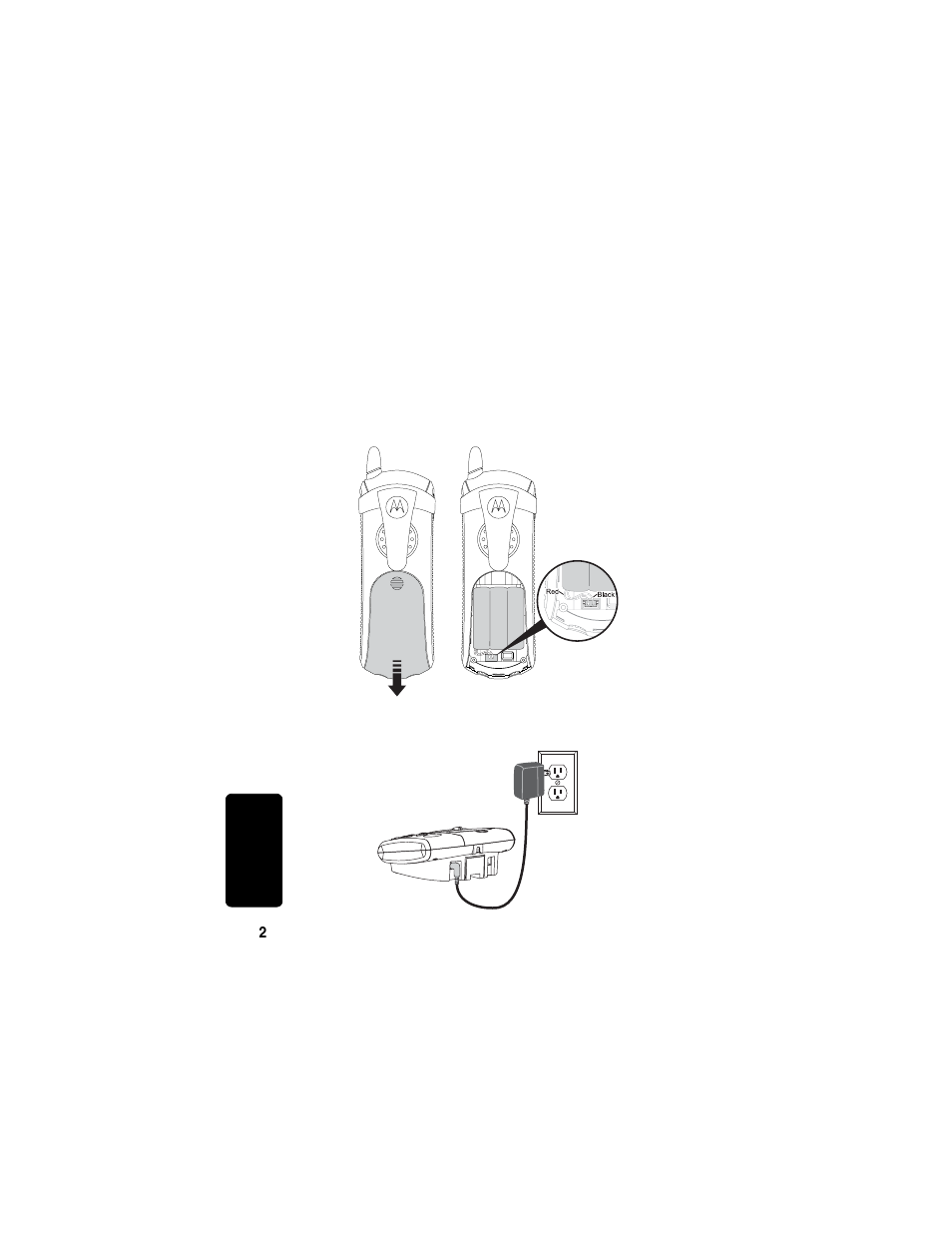 Charging the battery | Motorola MD760 User Manual | Page 22 / 73