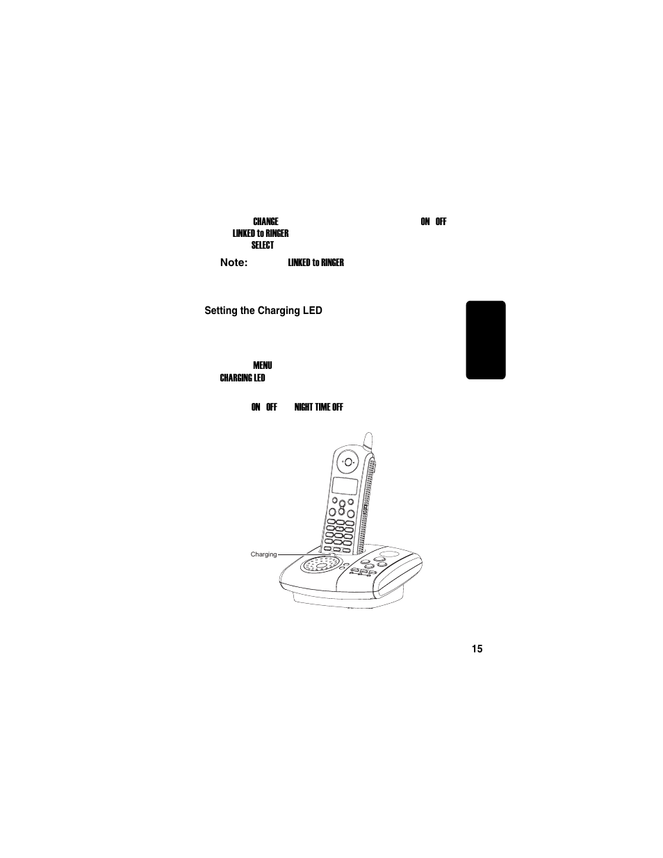 Setting the charging led | Motorola MD760 User Manual | Page 35 / 73