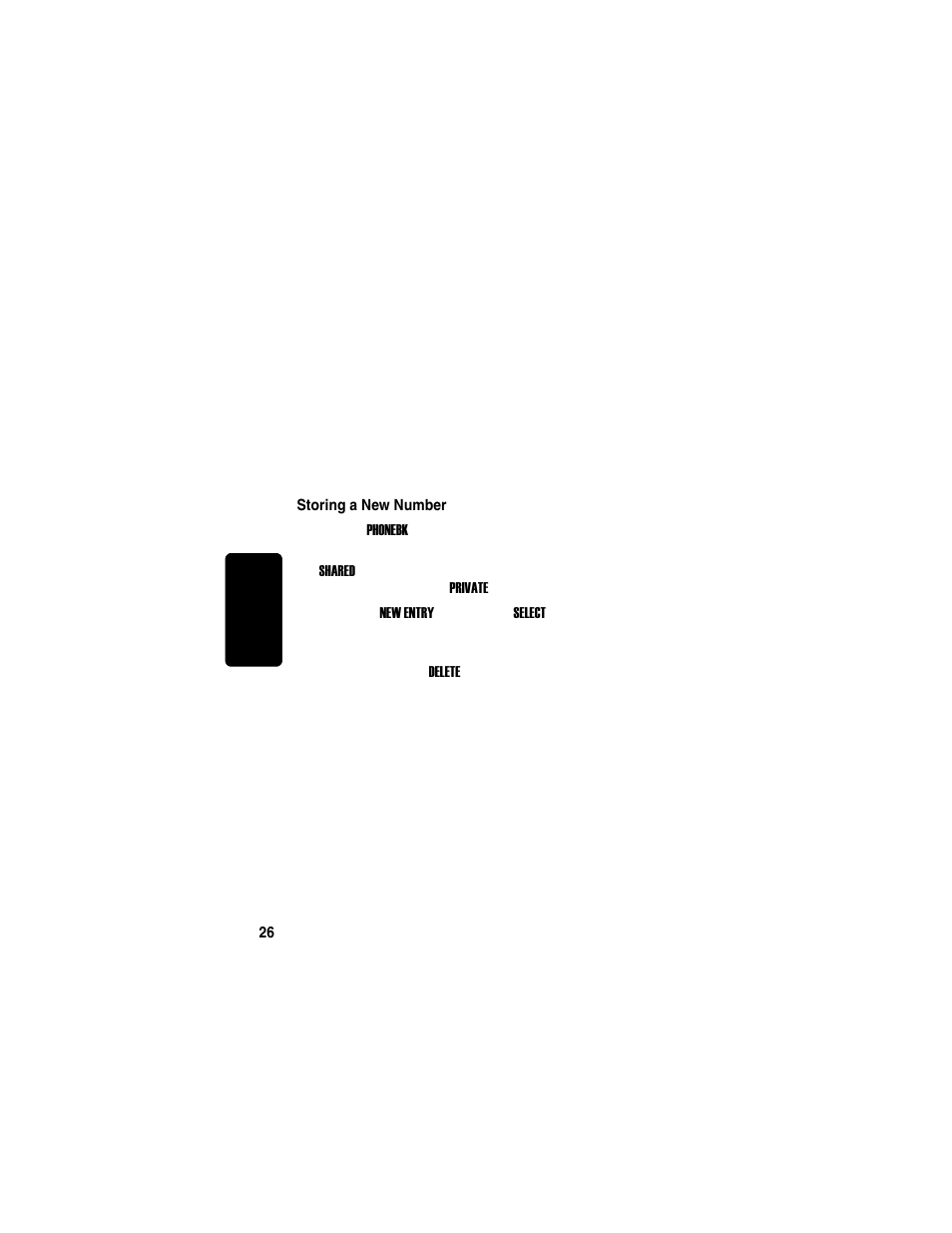 Using the phonebook, Storing a new number, Re l im in a r y | Motorola MD760 User Manual | Page 46 / 73
