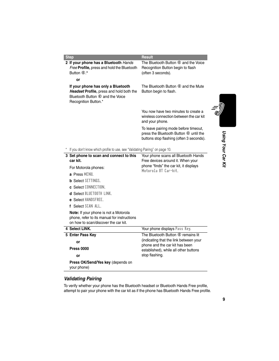 Motorola Bluetooth Wireless Hands Free User Manual | Page 11 / 25