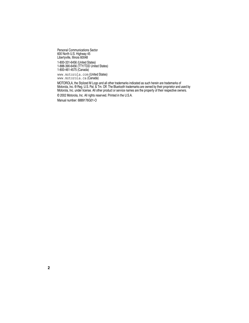 Motorola Bluetooth Wireless Hands Free User Manual | Page 4 / 25