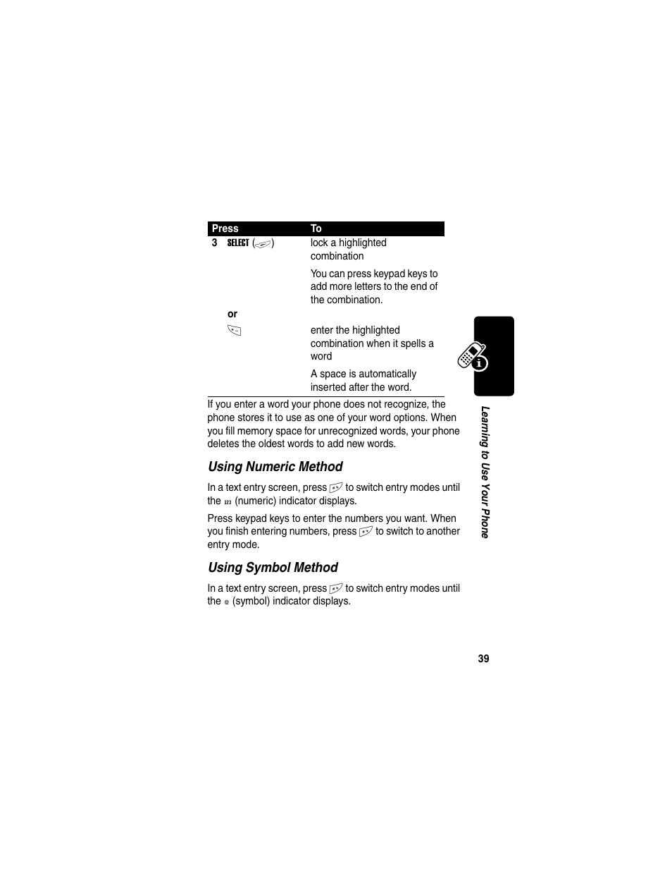 Motorola C380 User Manual | Page 39 / 97