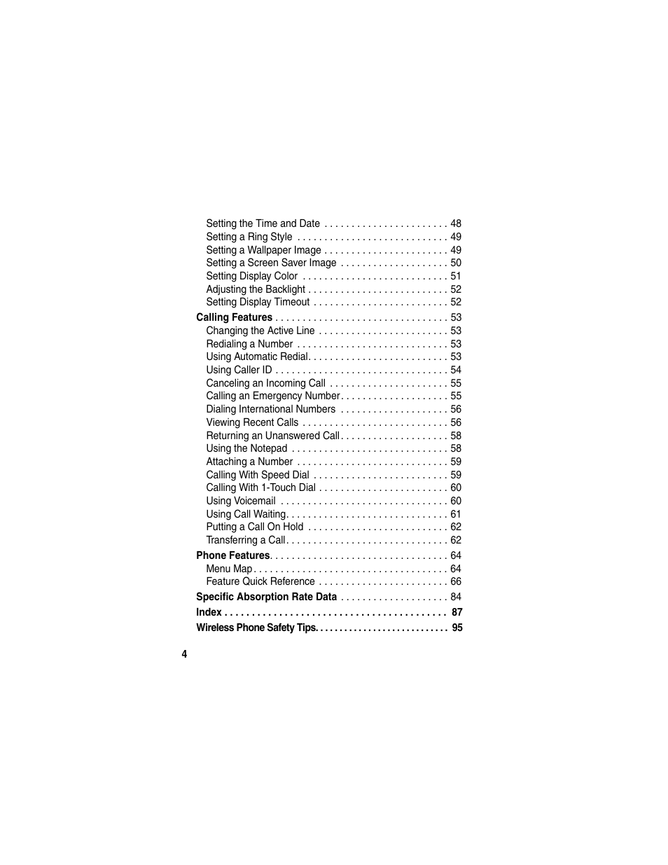 Motorola C380 User Manual | Page 4 / 97