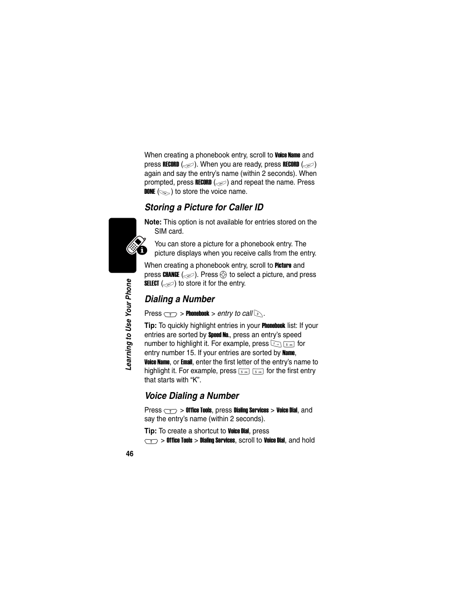 Motorola C380 User Manual | Page 46 / 97