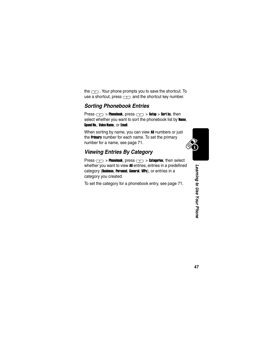Motorola C380 User Manual | Page 47 / 97