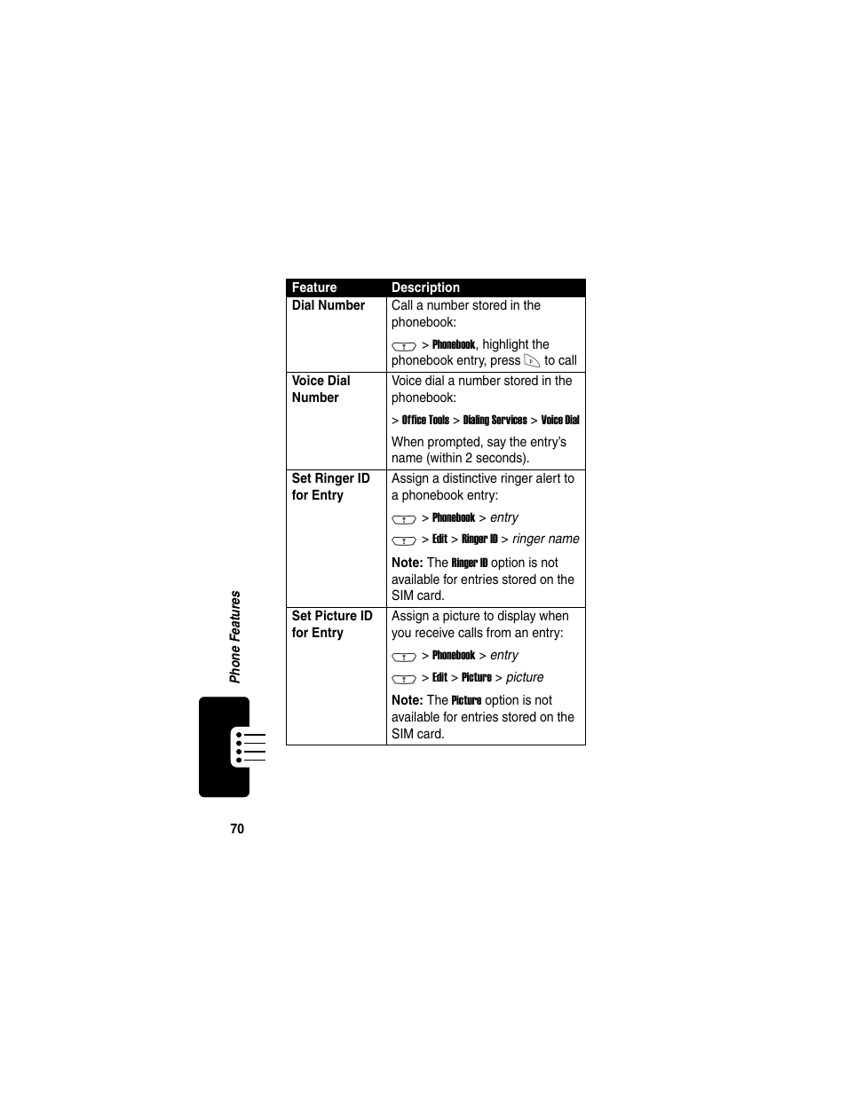 Motorola C380 User Manual | Page 70 / 97