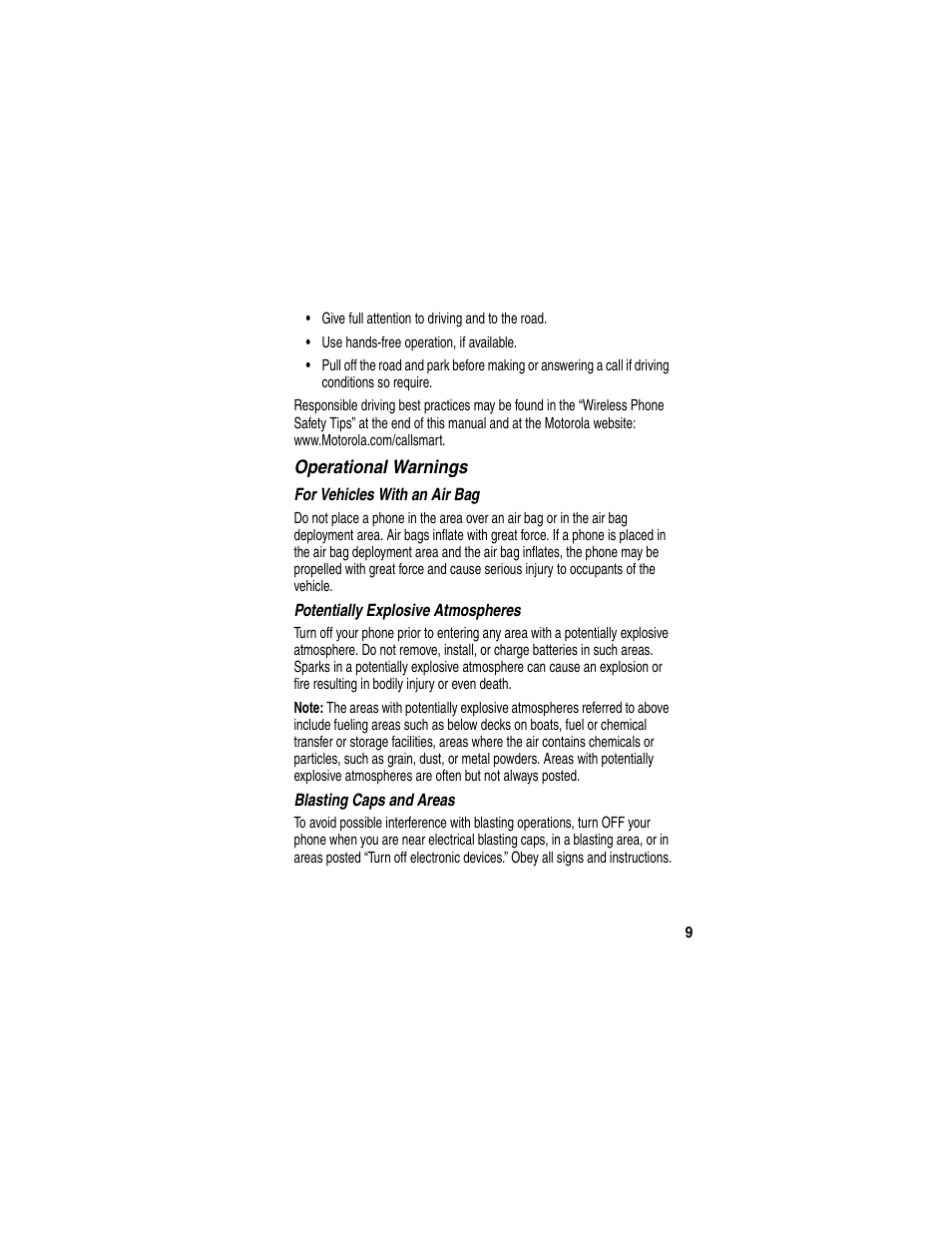 Motorola C380 User Manual | Page 9 / 97