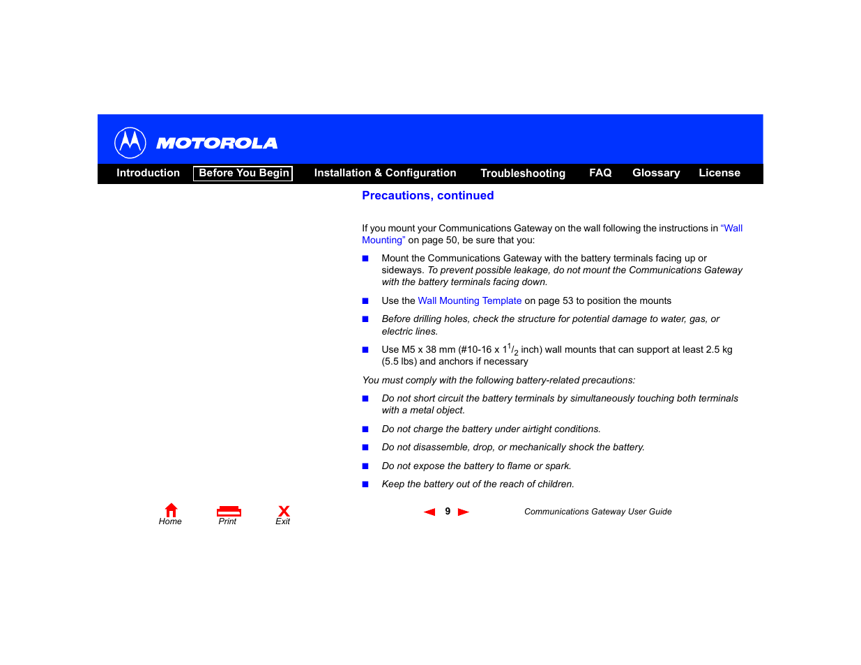 Motorola Communications Gateway User Manual | Page 14 / 82
