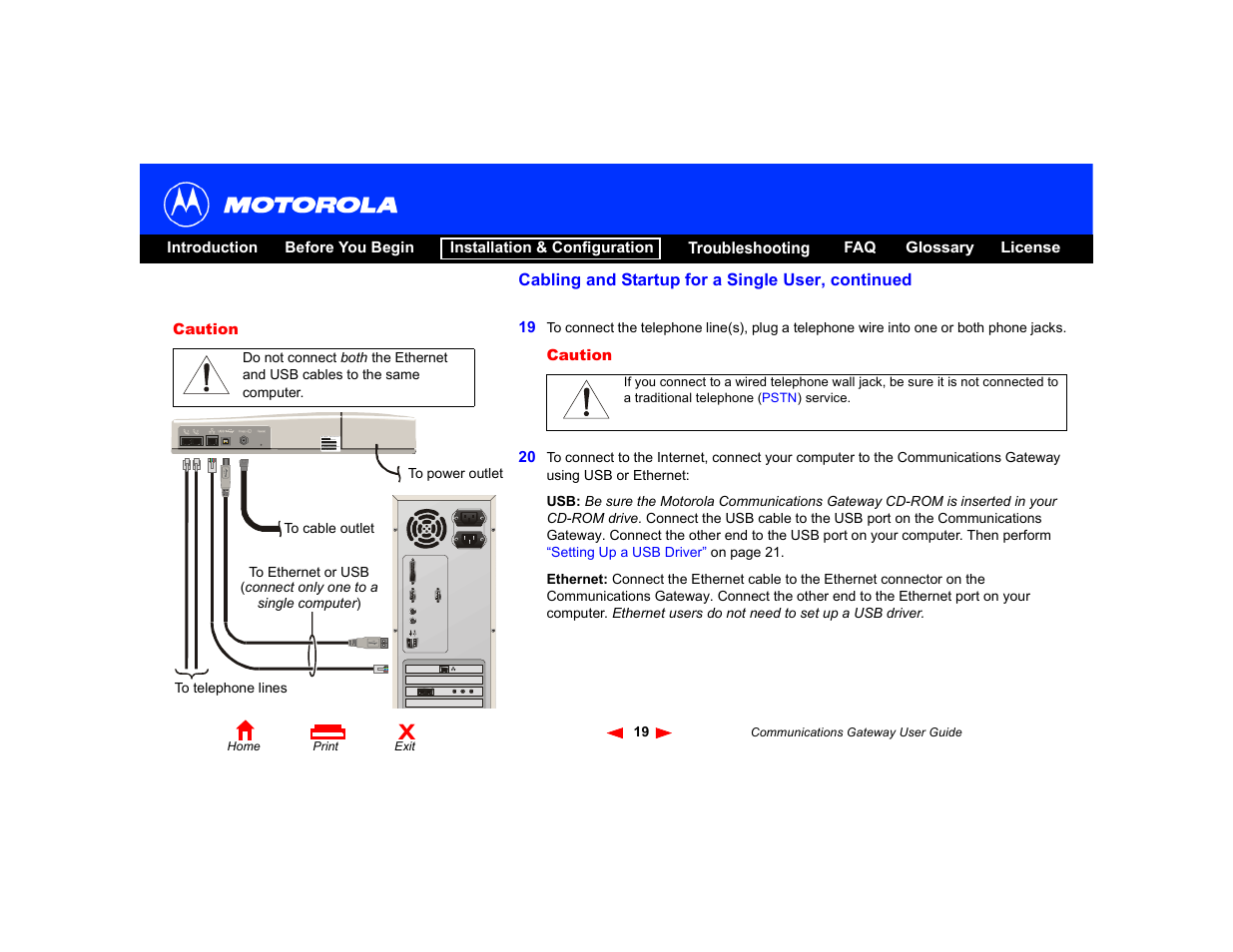Motorola Communications Gateway User Manual | Page 24 / 82