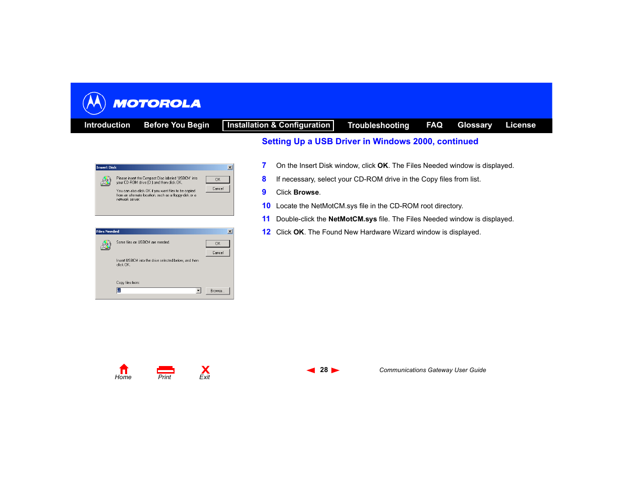 Motorola Communications Gateway User Manual | Page 33 / 82