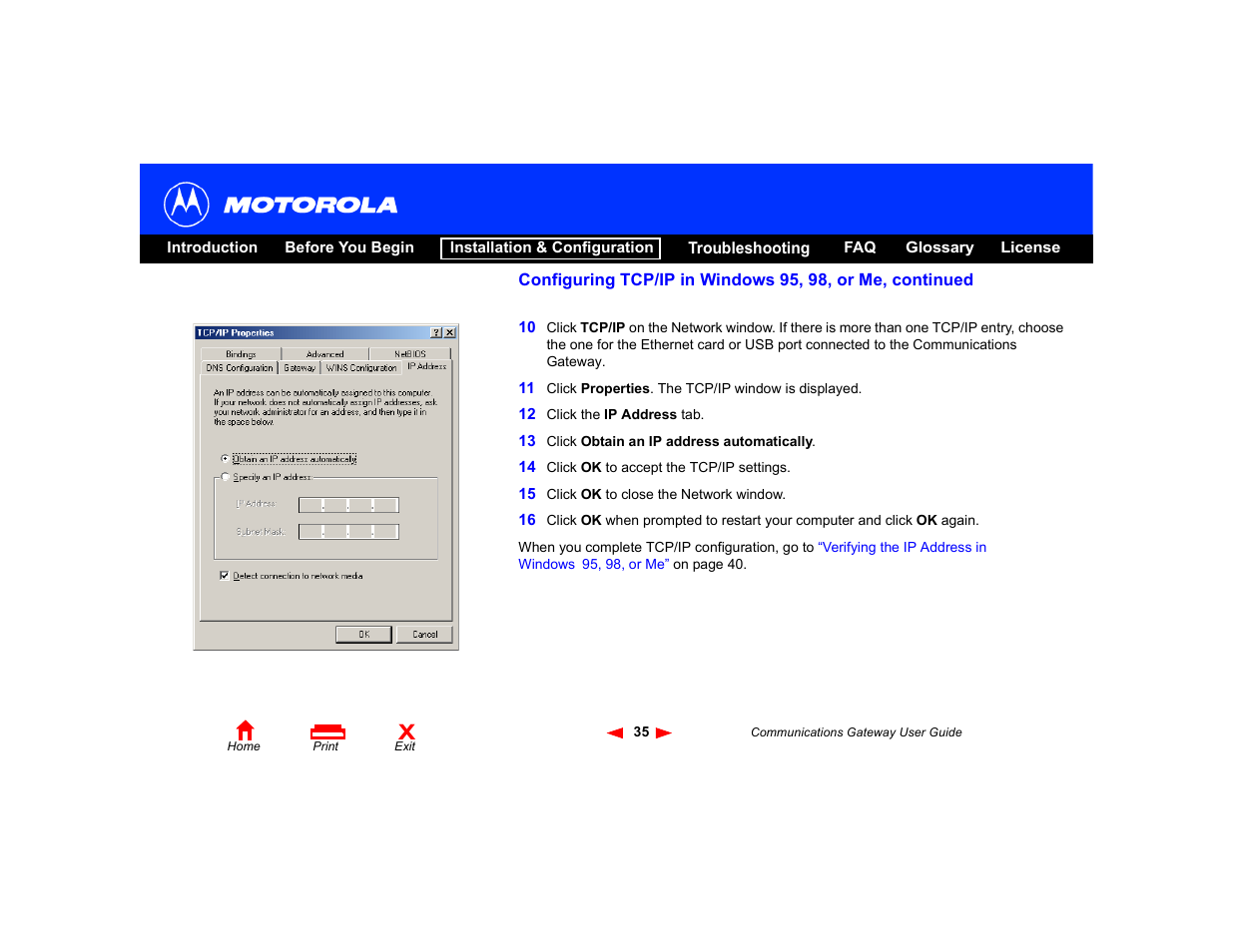 Motorola Communications Gateway User Manual | Page 40 / 82