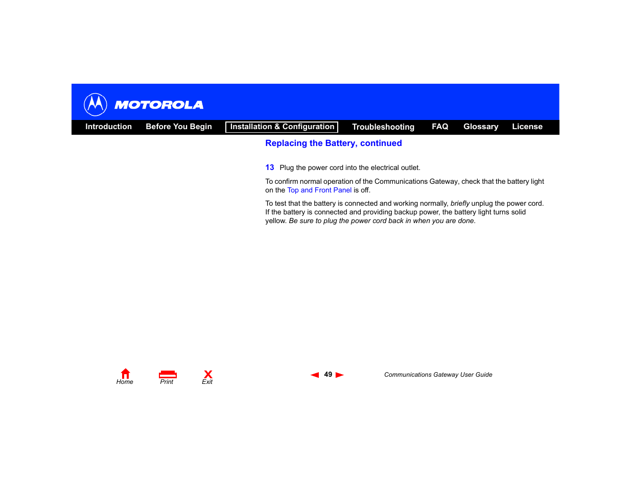 Motorola Communications Gateway User Manual | Page 54 / 82