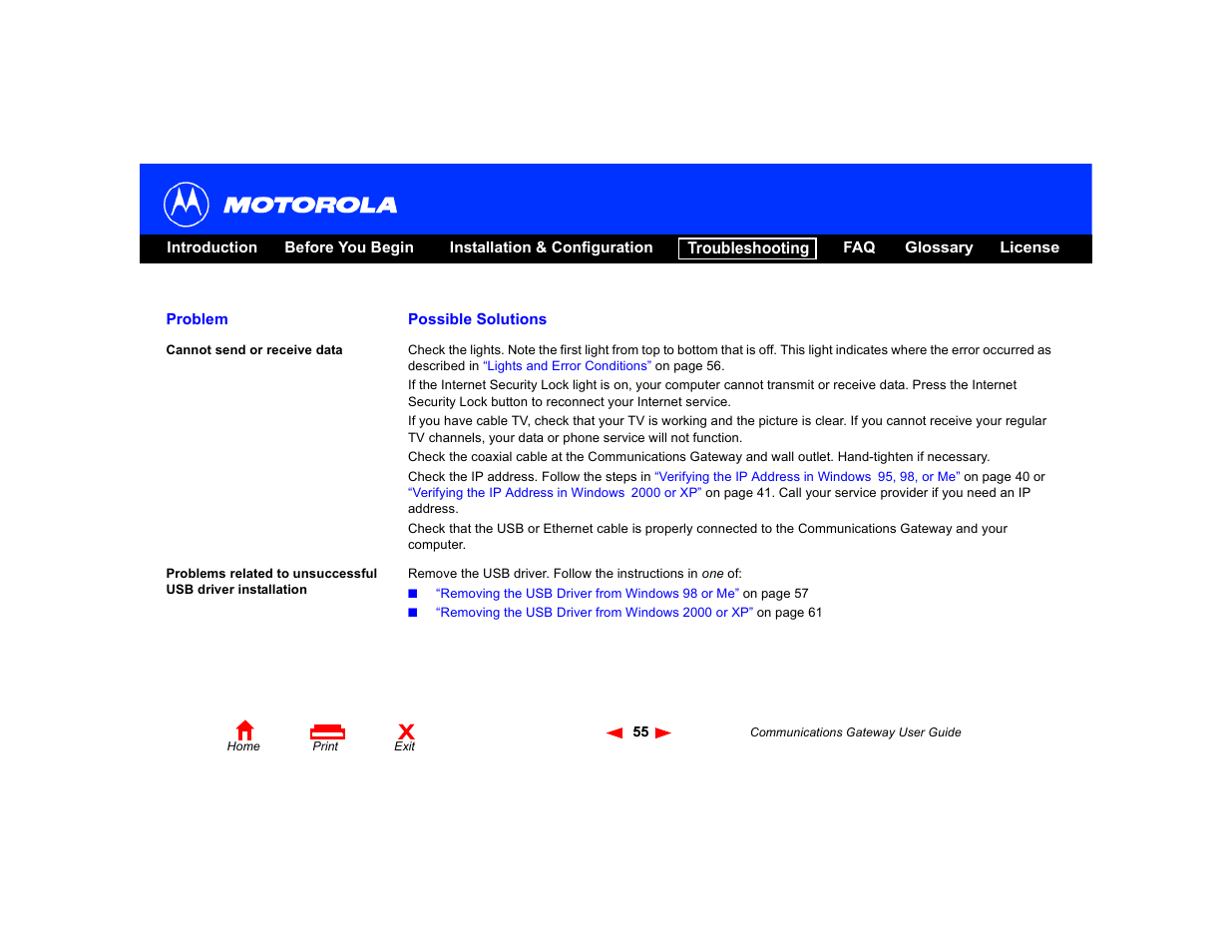 Motorola Communications Gateway User Manual | Page 60 / 82