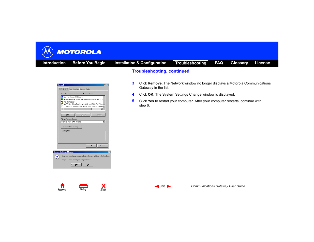 Motorola Communications Gateway User Manual | Page 63 / 82