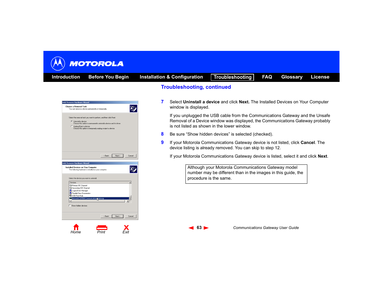 Motorola Communications Gateway User Manual | Page 68 / 82