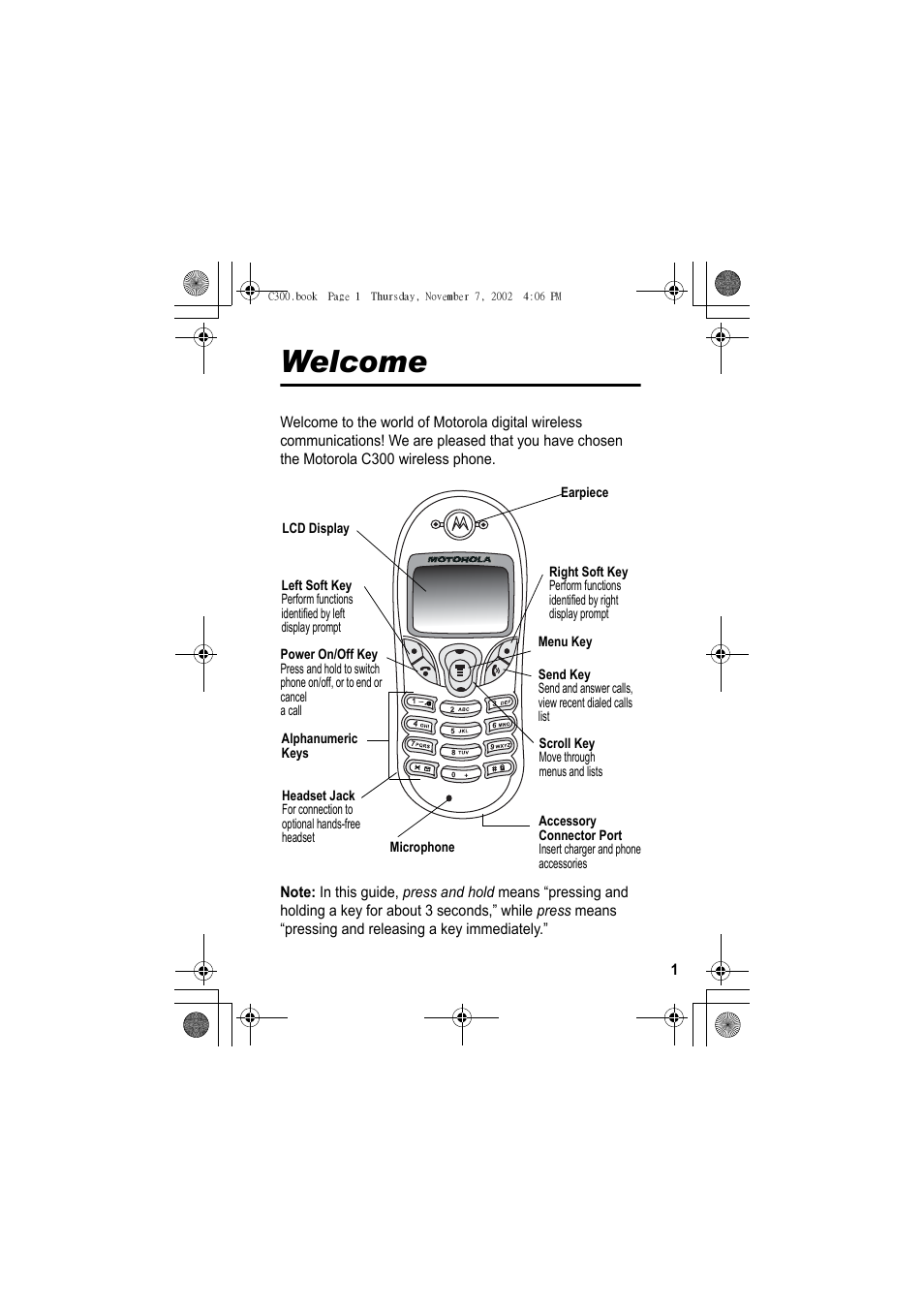 Motorola C300 User Manual | 140 pages