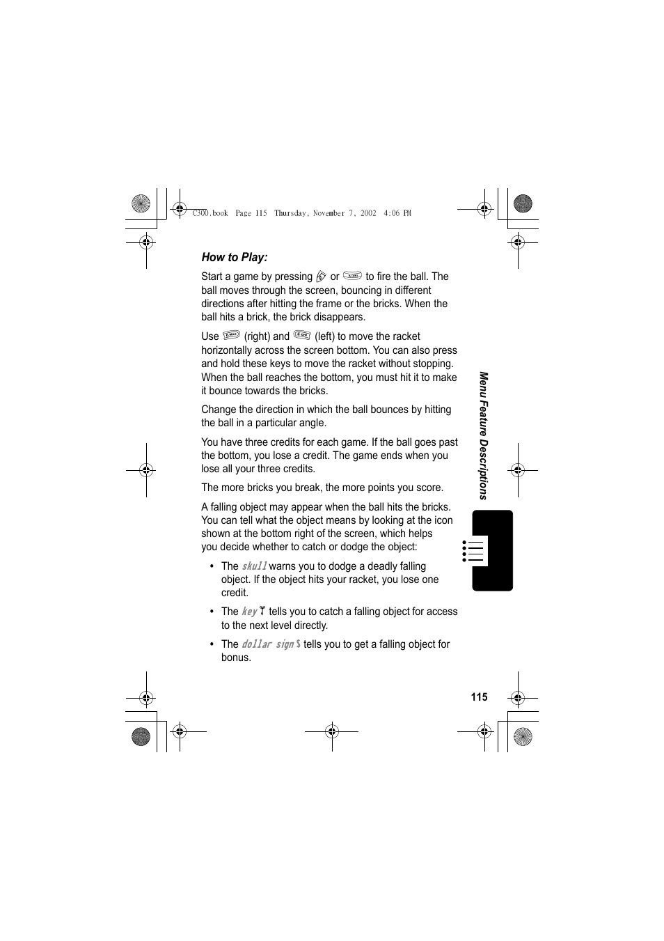 Motorola C300 User Manual | Page 115 / 140