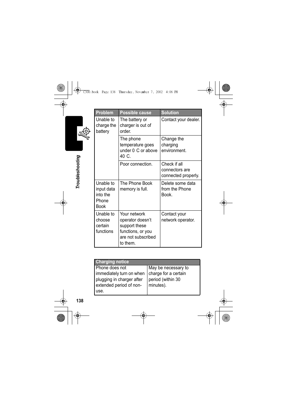 Motorola C300 User Manual | Page 138 / 140