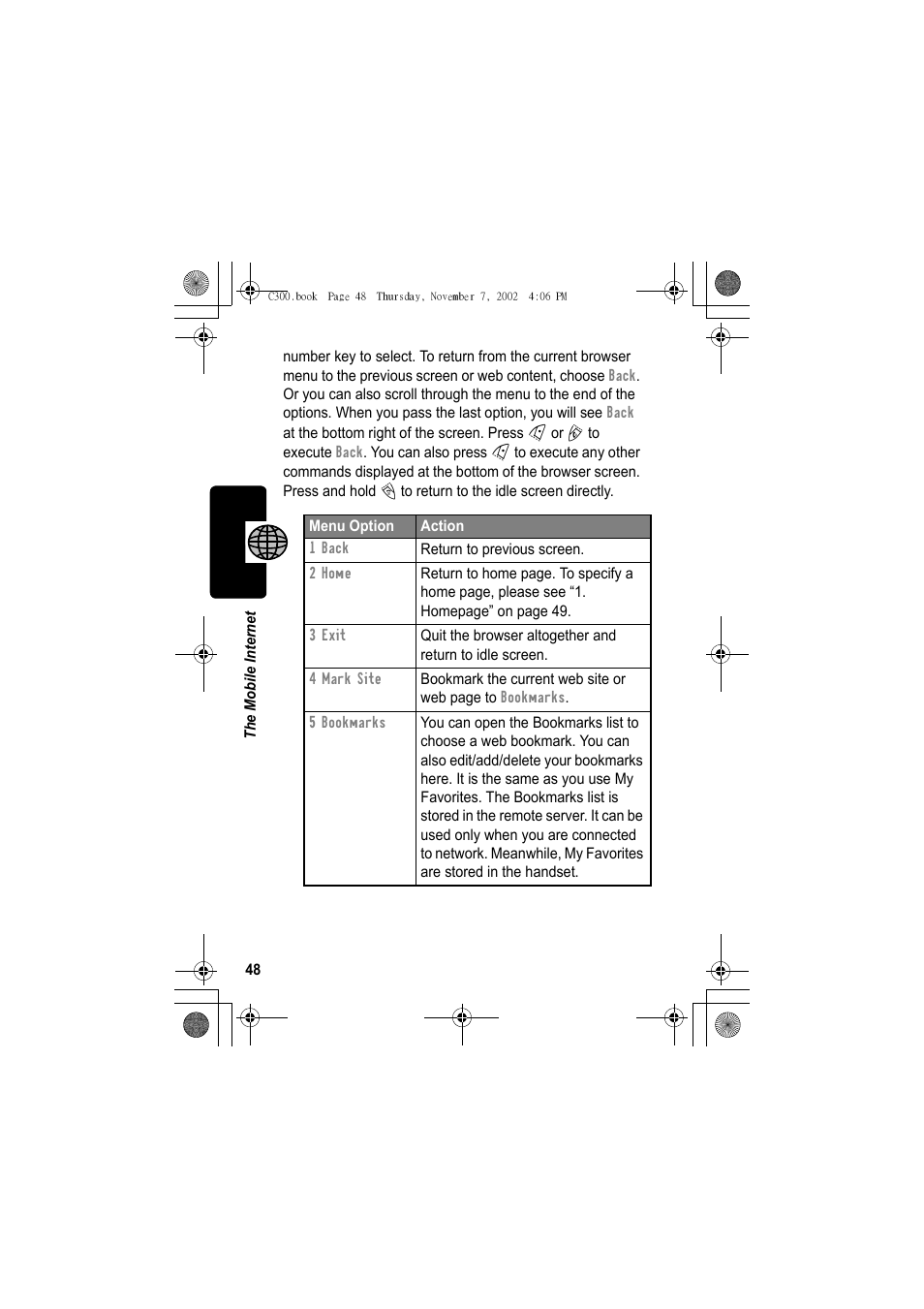 Motorola C300 User Manual | Page 48 / 140