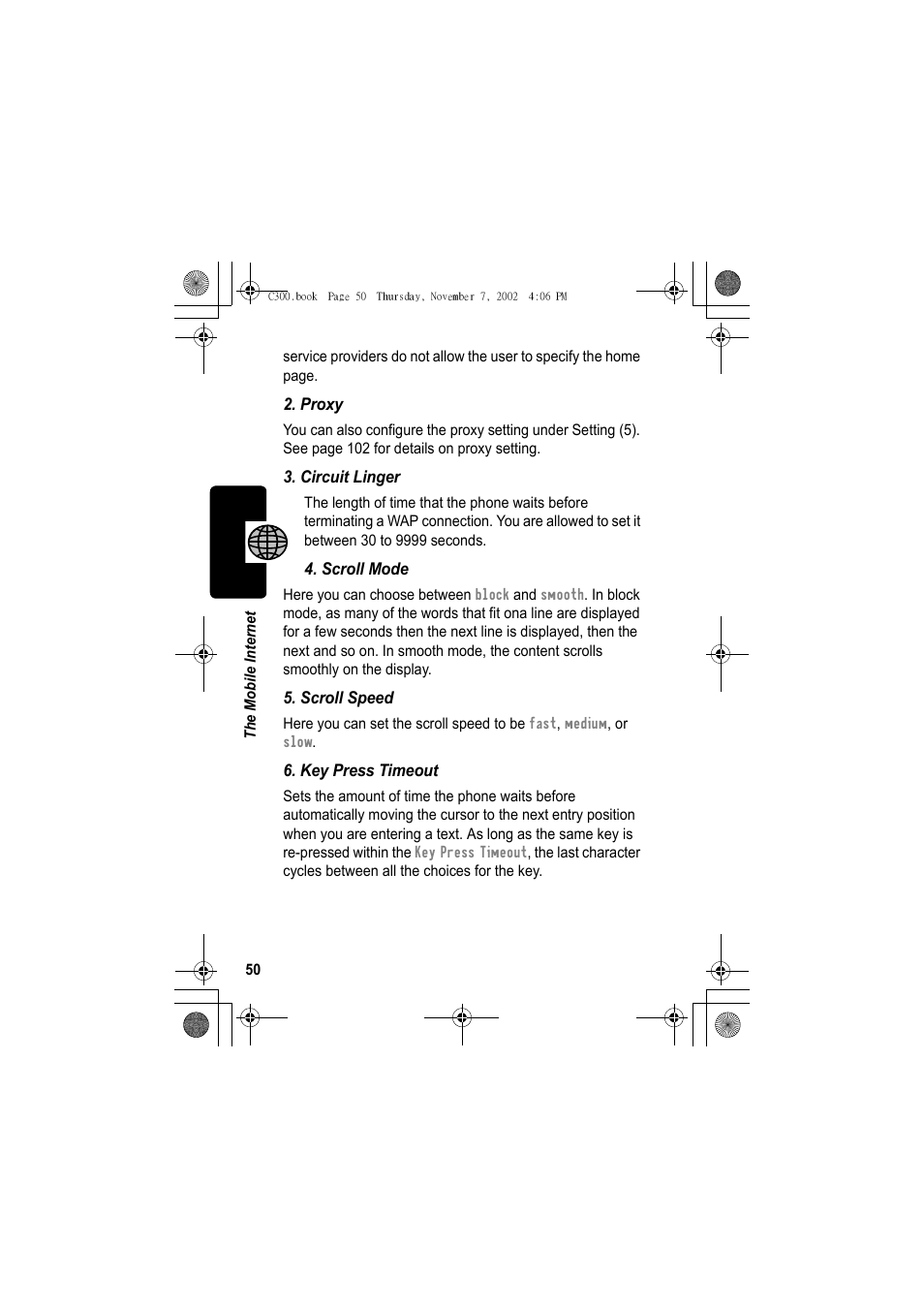 Motorola C300 User Manual | Page 50 / 140