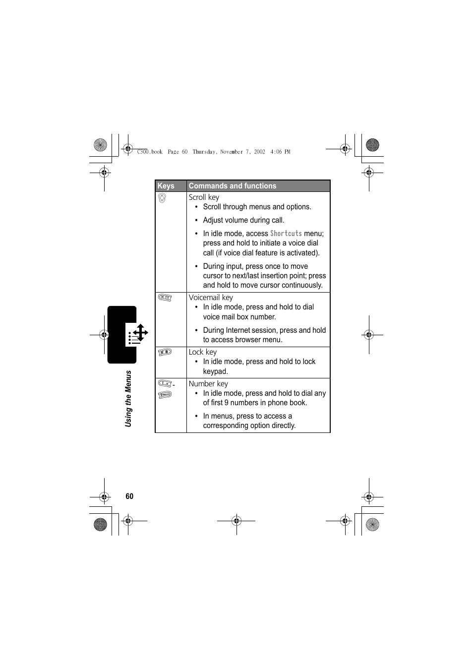 Motorola C300 User Manual | Page 60 / 140