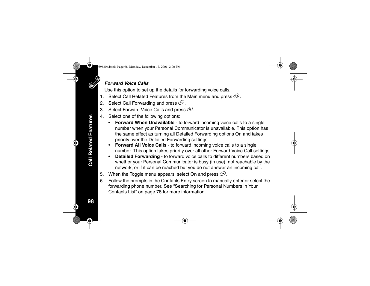 Motorola V101 User Manual | Page 102 / 178