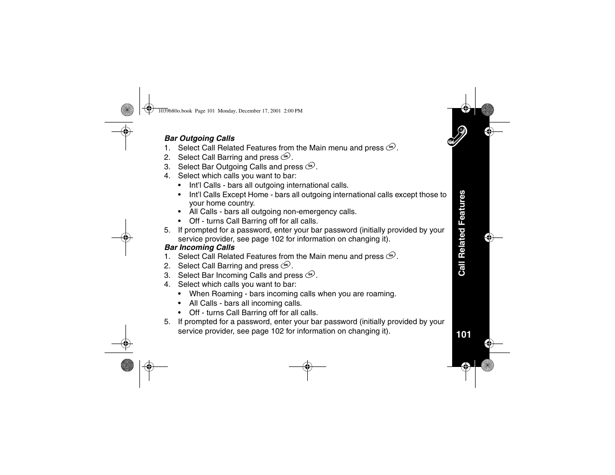 Motorola V101 User Manual | Page 105 / 178