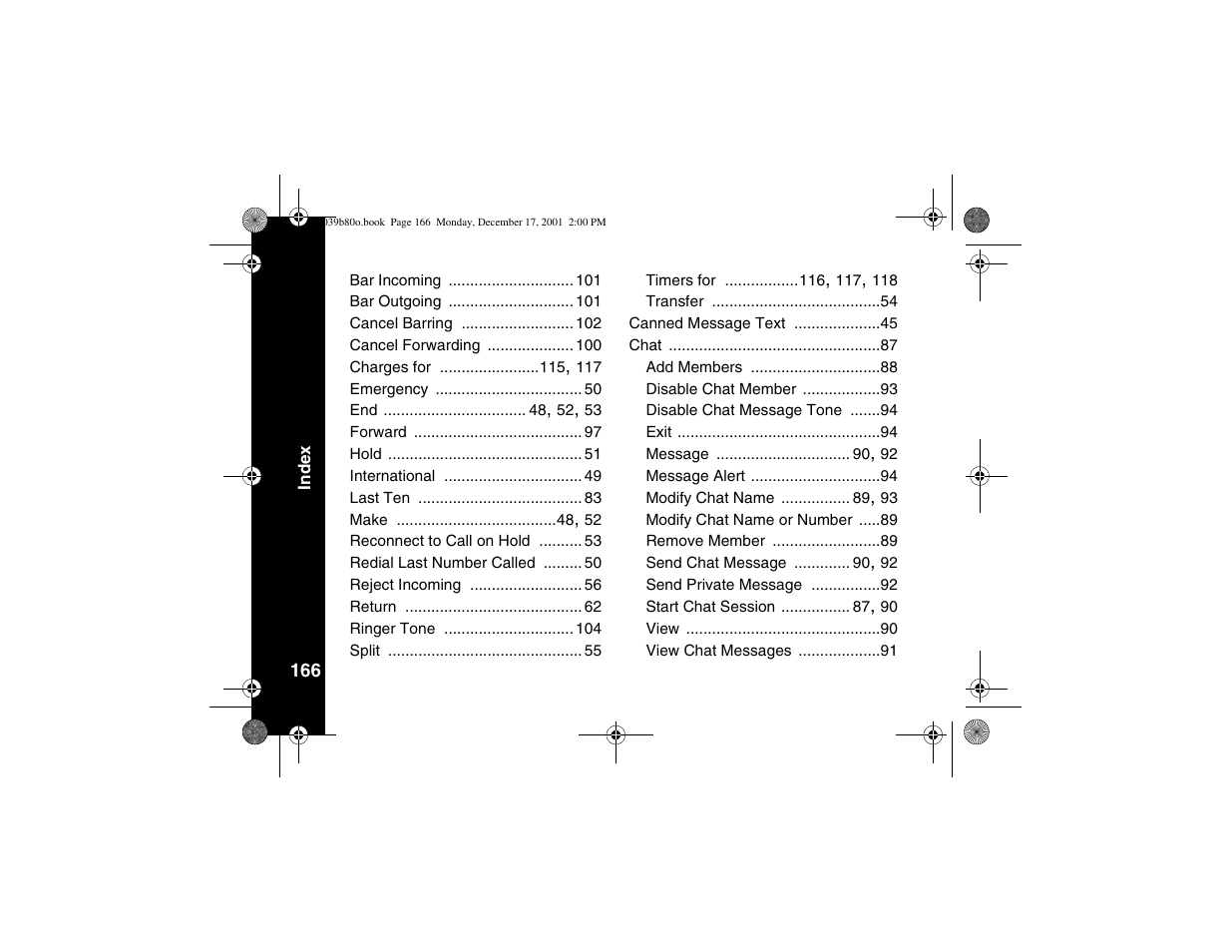 Motorola V101 User Manual | Page 170 / 178