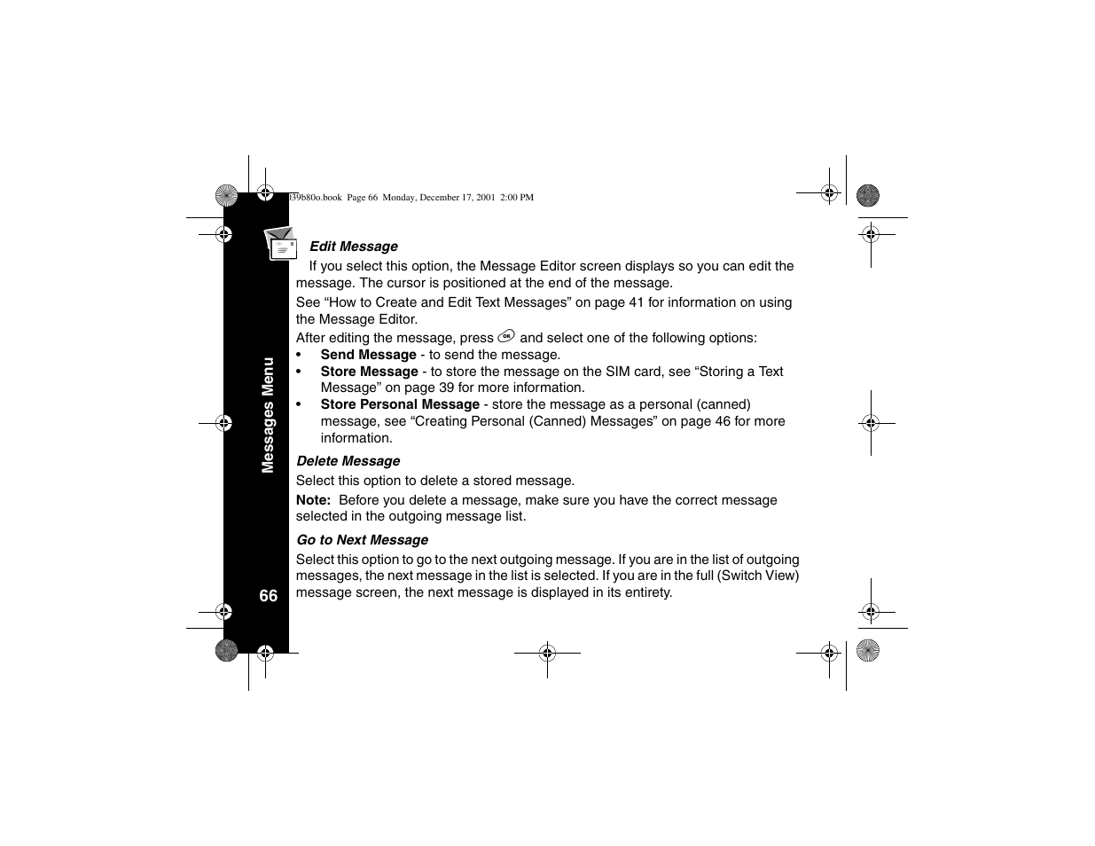 Motorola V101 User Manual | Page 70 / 178