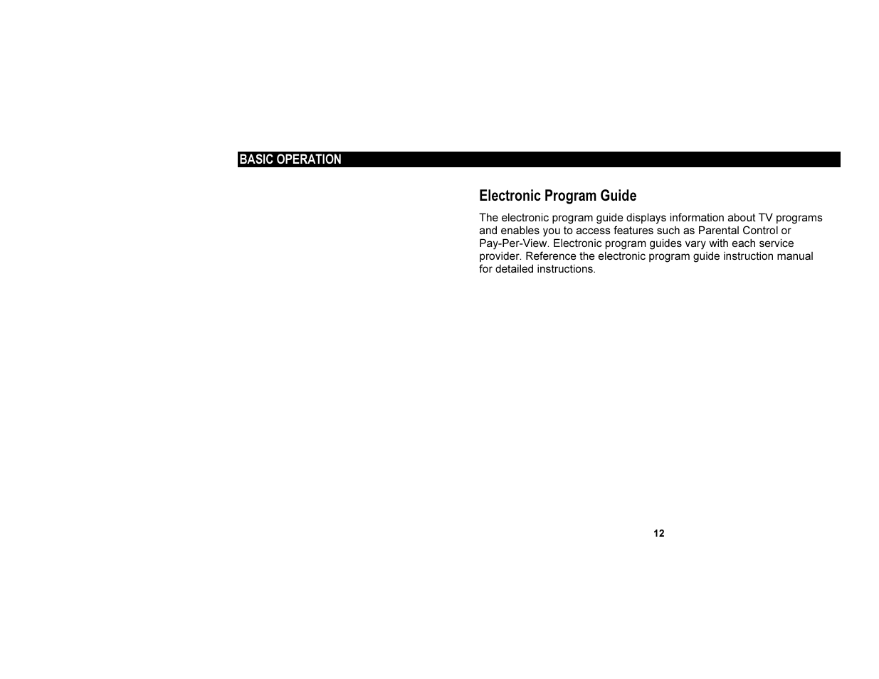 Electronic program guide | Motorola DCT700 User Manual | Page 19 / 29