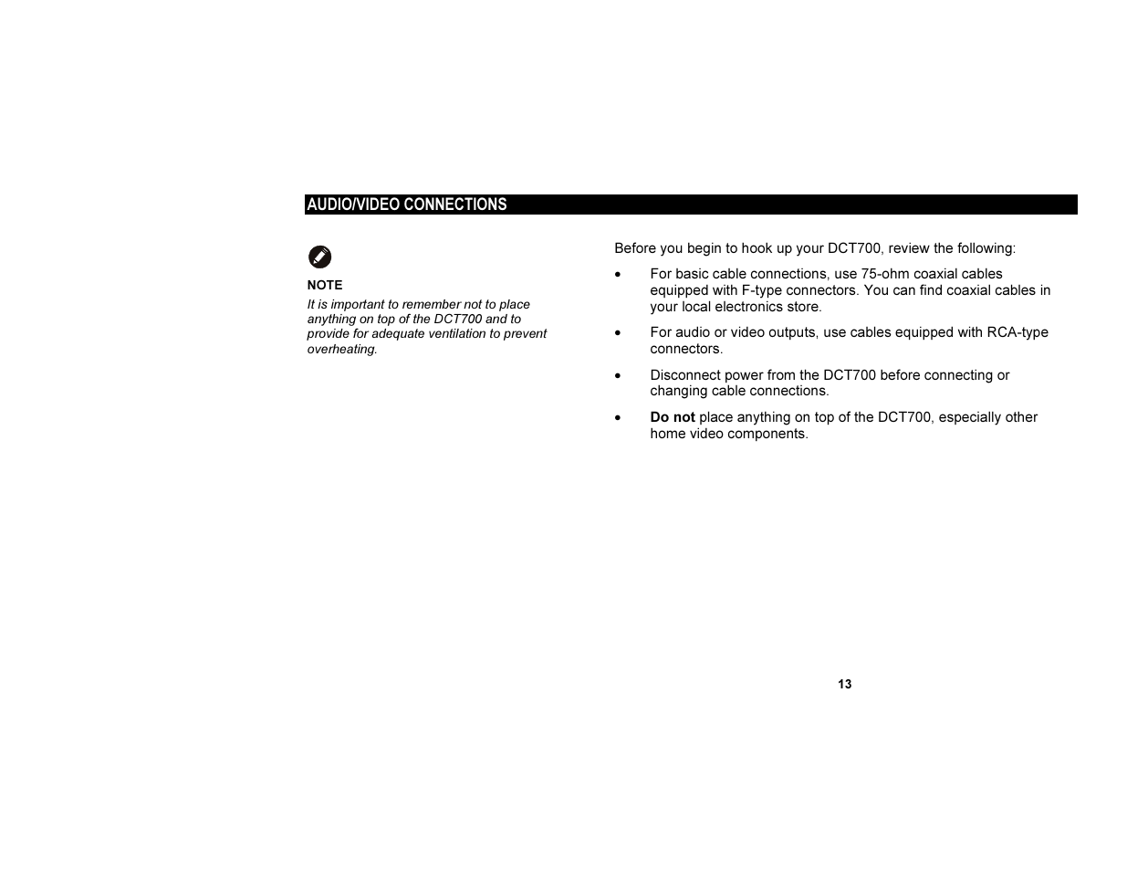 Motorola DCT700 User Manual | Page 20 / 29