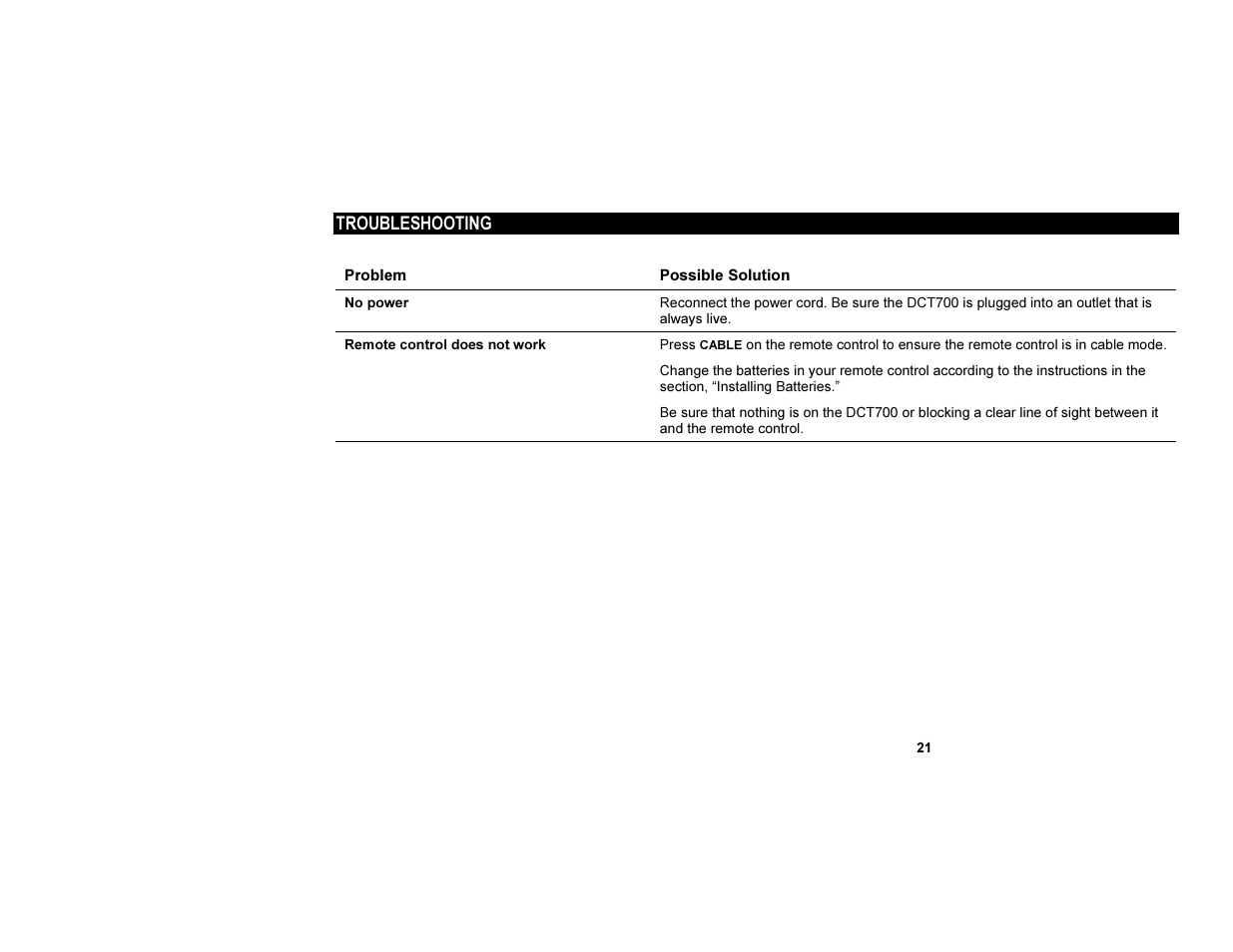 Motorola DCT700 User Manual | Page 28 / 29