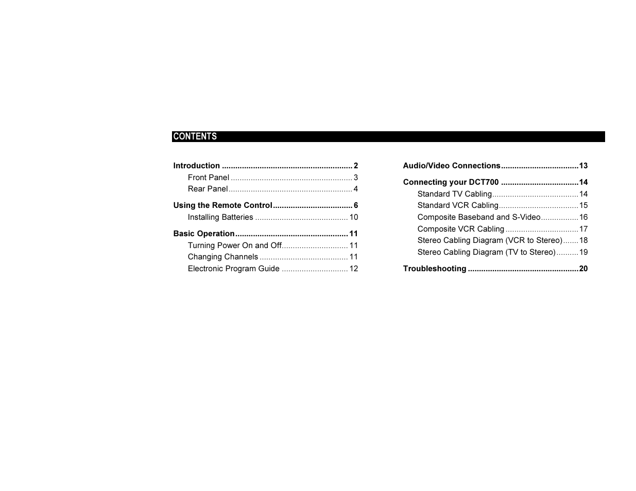 Motorola DCT700 User Manual | Page 8 / 29