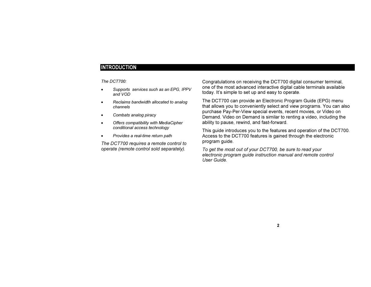 Motorola DCT700 User Manual | Page 9 / 29